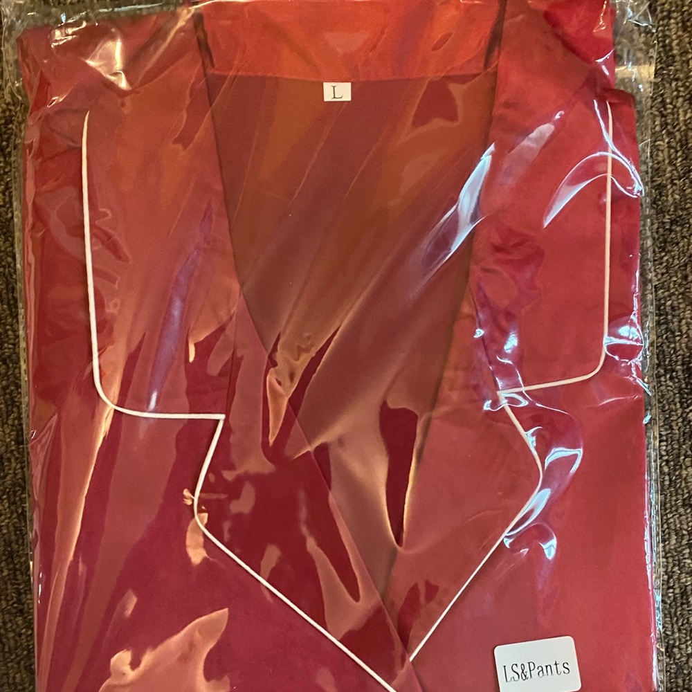 Bridesmaid maroon silk pajama